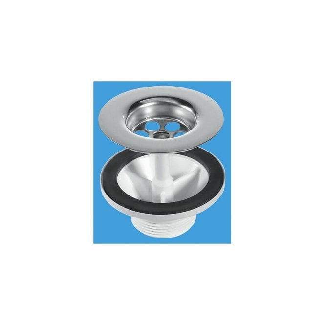 RAK Ceramics RAK Stainless Steel Waste with Plug for Gourmet Sink 8 Chrome