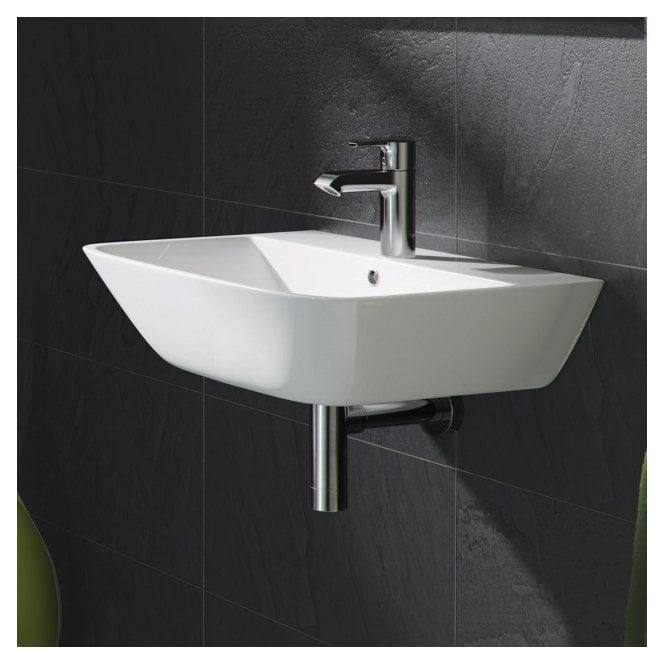 RAK Ceramics RAK Summit 400mm Cloakroom Wall Hung Basin 1 Tap HoleAlpine White