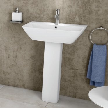RAK Summit Basin With 1 Tap HoleAlpine White (options for szie and pedestal type)