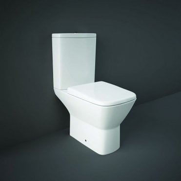 RAK Summit Water Closet Close Coupled Toilet With Cistern and Soft Close Seat Alpine White