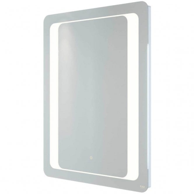 RAK Ceramics RAK Tanzanite Portrait Illuminated LED Mirror with Switch and Demister Pad 800mm x 600mm