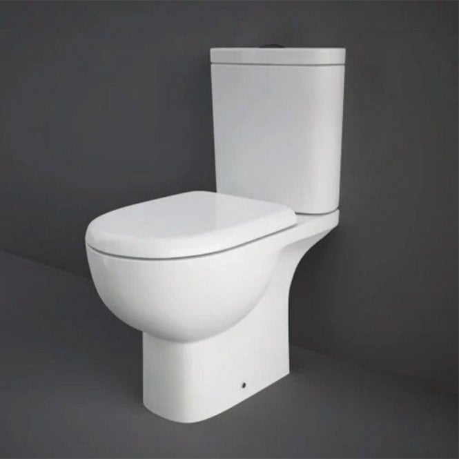 RAK Ceramics RAK Tonique Full Access Close Coupled Toilet With Cistern and Soft Close Seat White