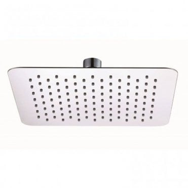 RAK Ultra Slim Air Induction Square Shower Head 250mm Wide Chrome