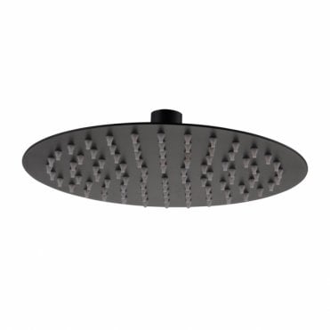 RAK Ultra Slim Round Shower Head Black