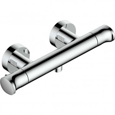 RAK Wall Mounted Round Thermostatic Bar Shower Valve and Lever Handle