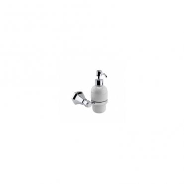 RAK Washington Art Deco Ceramic Soap Dispenser Chrome/White