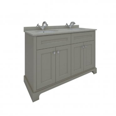 RAK Washington Freestanding 1200mm 4 Door Vanity Unit With Worktop & Double Basins
