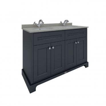 RAK Washington Freestanding 1200mm 4 Door Vanity Unit With Worktop & Double Basins