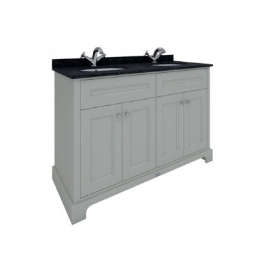 RAK Washington Freestanding 1200mm 4 Door Vanity Unit With Worktop & Double Basins