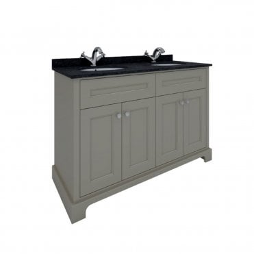 RAK Washington Freestanding 1200mm 4 Door Vanity Unit With Worktop & Double Basins