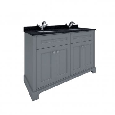RAK Washington Freestanding 1200mm 4 Door Vanity Unit With Worktop & Double Basins