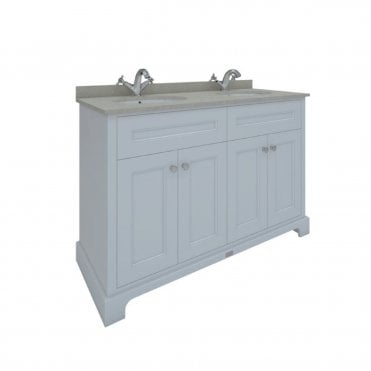 RAK Washington Freestanding 1200mm 4 Door Vanity Unit With Worktop & Double Basins