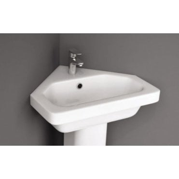 RAK-Ceramics Resort 45cm Corner Basin 1 Tap Hole