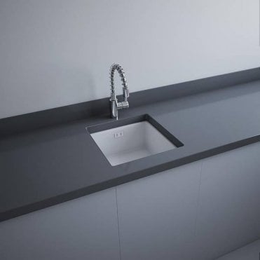 RAK-Ceramics Silvia Undermount Kitchen Sink 45cm, Matt (Choose Finish)