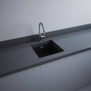 RAK-Ceramics Silvia Undermount Kitchen Sink 45cm, Matt (Choose Finish)