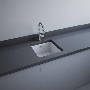 RAK-Ceramics Silvia Undermount Kitchen Sink 45cm, Matt (Choose Finish)