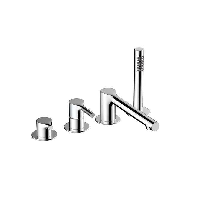 RAK Ceramics RAK-Ceramics Sorrento 4 Hole Deck Mounted Bath Shower Mixer (Choose Finish)