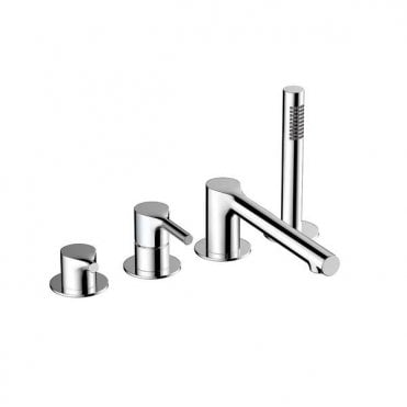RAK-Ceramics Sorrento 4 Hole Deck Mounted Bath Shower Mixer (Choose Finish)