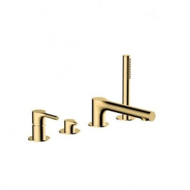 RAK-Ceramics Sorrento 4 Hole Deck Mounted Bath Shower Mixer (Choose Finish)
