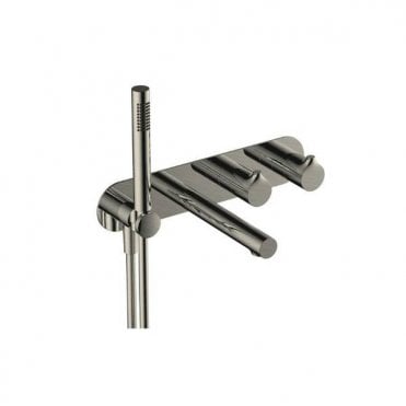RAK-Ceramics Sorrento Horizontal Dual Outlet Thermostatic Shower and Bath Kit (Choose Finish)