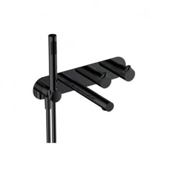 RAK-Ceramics Sorrento Horizontal Dual Outlet Thermostatic Shower and Bath Kit (Choose Finish)