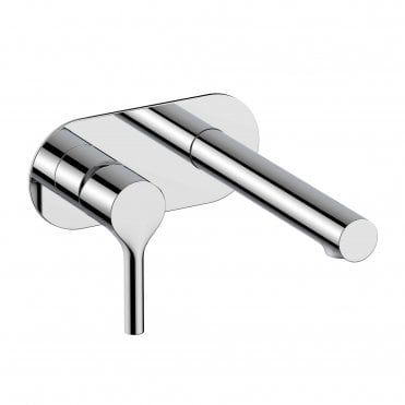 RAK Ceramics Sorrento Wall Mounted Basin Mixer with Back Plate (Choose Finish)