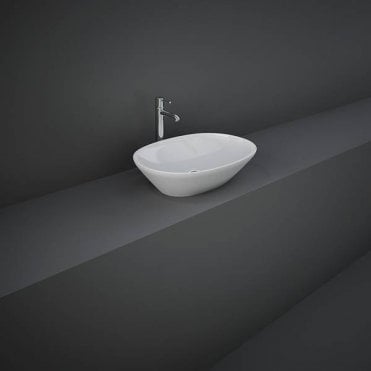 RAK-Ceramics Variant Oval Counter Wash Basin 50 x 36cm, no tap holes