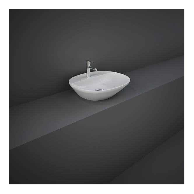 RAK Ceramics RAK-Ceramics Variant Oval Counter Wash Basin 50 x 42cm, 1 tap hole