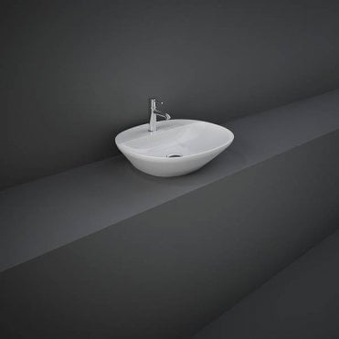 RAK-Ceramics Variant Oval Counter Wash Basin 50 x 42cm, 1 tap hole