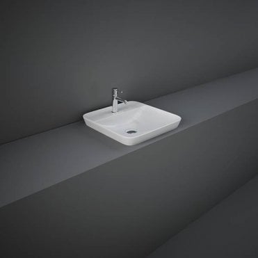 RAK-Ceramics Variant Square Drop-In Wash Basin 42cm 1 Tap Hole