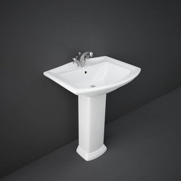 RAK-Ceramics Washington Basin 1 tap hole (Choose Size)