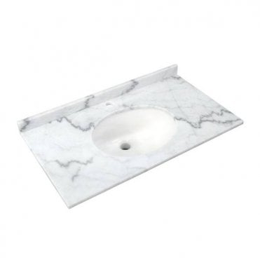 RAK-Ceramics Washington Marble Countertop inc Basin (Choose Colour, Size and Number of tap Holes)