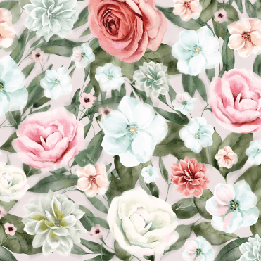 Showerwall Acrylic Wall Panel Pack - Spring Bloom SCA80 (Choose Size)