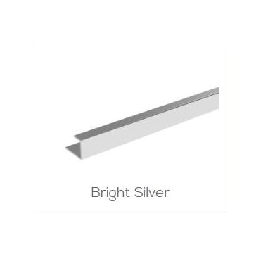 Showerwall Aluminium End Trim 2450mm x 11mm  (Choose Finish)