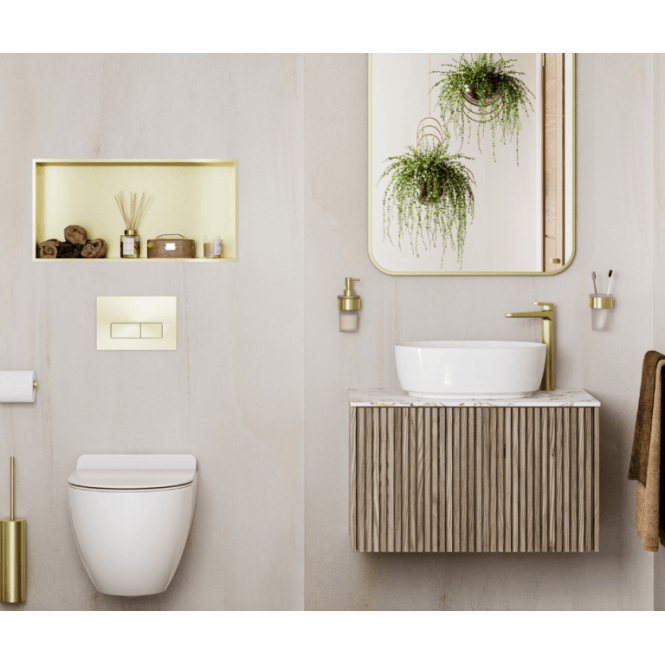 Showerwall Built-in Wall Niche 305mm x 305mm x 80mm with LED Strip (Choose Finish)