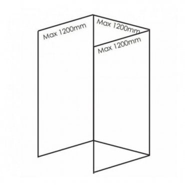 Showerwall Pack B Quarry Collection Wall Panels For Recessed Shower Enclosures Up To 1200mm (Choose Finish)