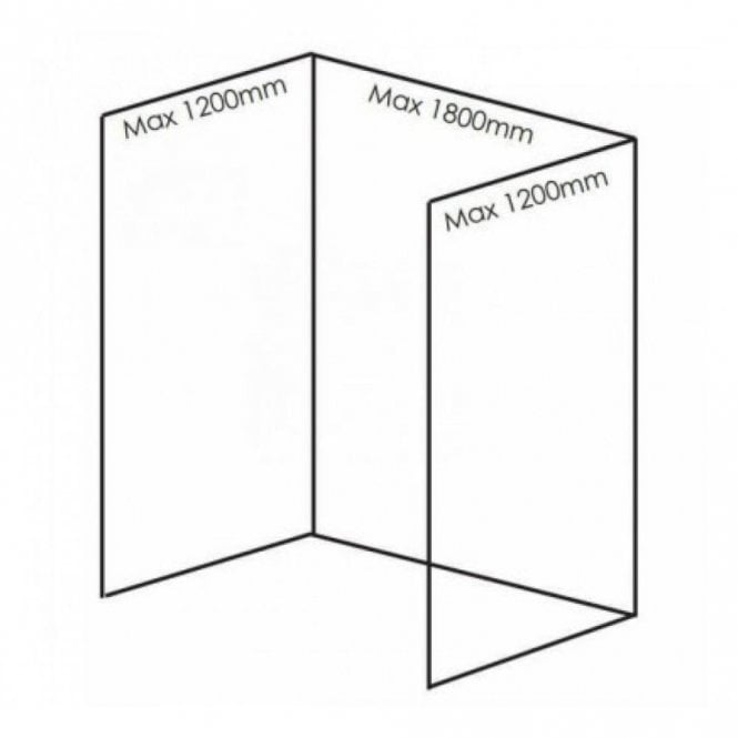 Showerwall  Pack D Quarry Collection Wall Panels For Recessed Shower Enclosures Or Baths Up To 1800mm (Choose Finish)