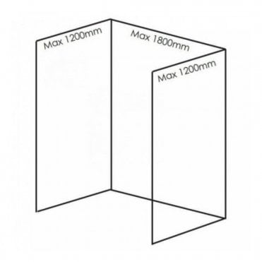Showerwall Pack D Quarry Collection Wall Panels For Recessed Shower Enclosures Or Baths Up To 1800mm (Choose Finish)