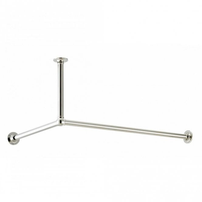 Sterlingham  Corner Shower Curtain Rail With Ceiling Mount - 4-440