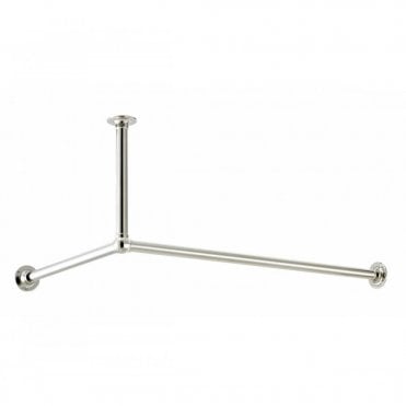 Sterlingham Corner Shower Curtain Rail With Ceiling Mount - 4-440