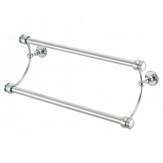 Sterlingham  Double Brass Crescent Towel Bar 18