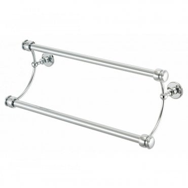 Sterlingham Double Brass Crescent Towel Bar 18"/23" Or 29" - 5-400