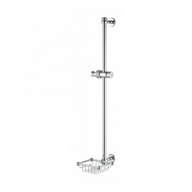 Sterlingham  Shower Riser Rail With Basket - 4-390