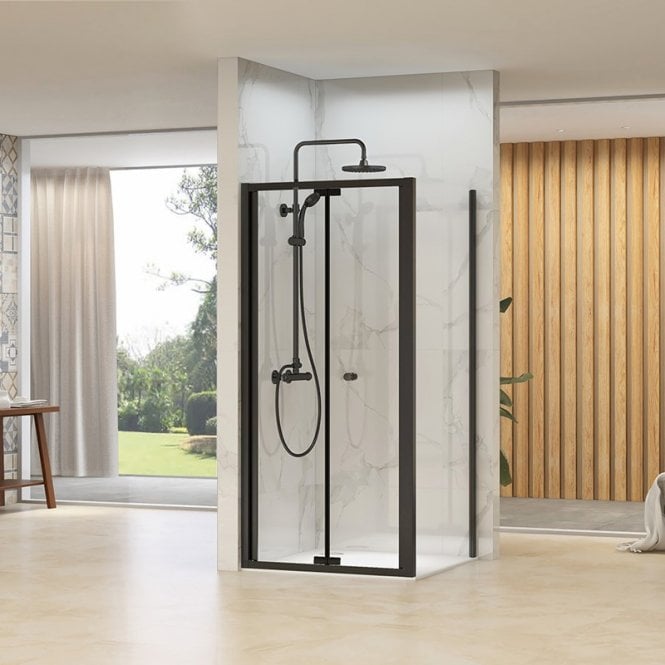 Synergy  Vodas 6 Black Bifold Door - Available In Different Sizes