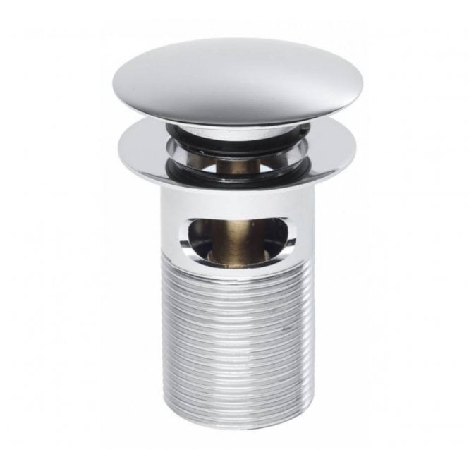 Tavistock  75mm Dome Click Basin Waste Slotted Chrome Finish - WASTE10