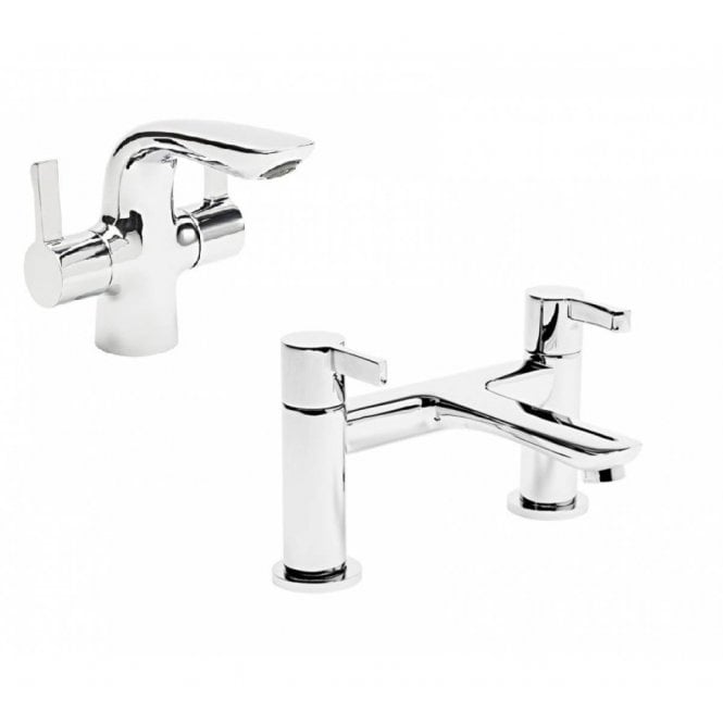 Tavistock  Revive Bath Filler Tap  & Basin Mixer Tap Set - TRV32 + TRV11