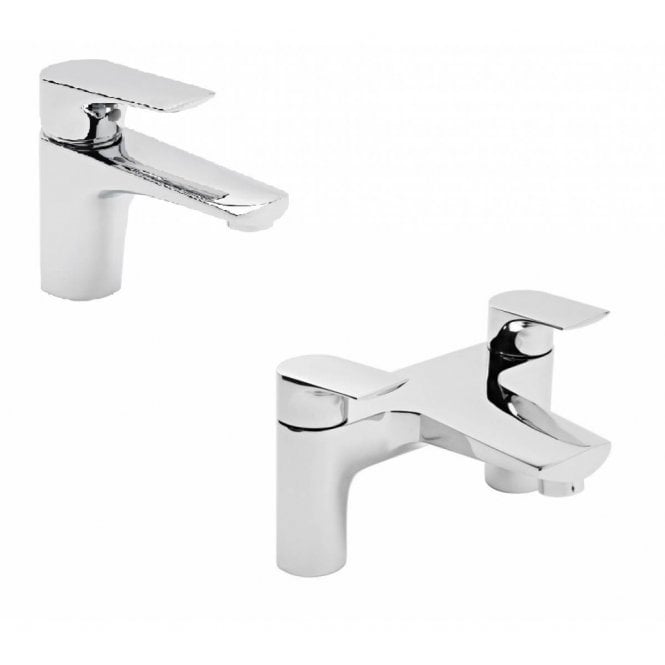 Tavistock  Strike Bath Filler Tap & Basin Mixer Tap Set - TSE11 + TSE32