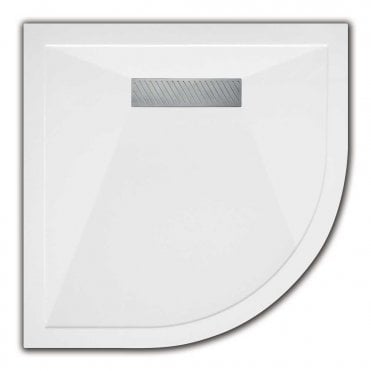 Traymate Linear Quadrant White Shower Tray