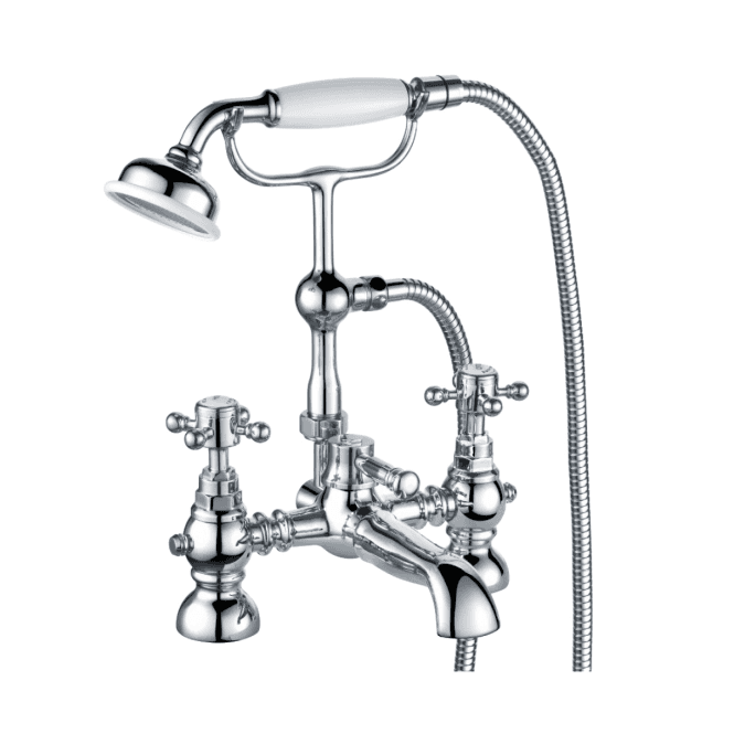Trisen Brassware Trisen Formby two handle bath shower mixer with kit TT104