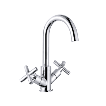 Trisen Prose Chrome two cross handle Kitchen mixer TK017